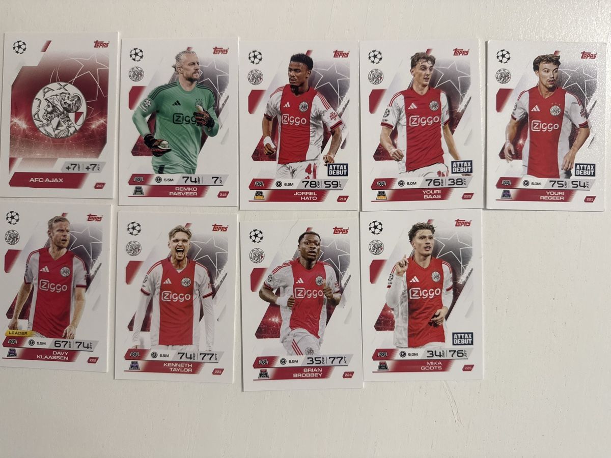 Topps Carte collezionabili: Match Attax 25/26 Ajax komplett – Nuovo (secondo la descrizione) da Wettingen venduto da dja_b7xn