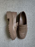 Massimo Dutti Beige Leather Loafer