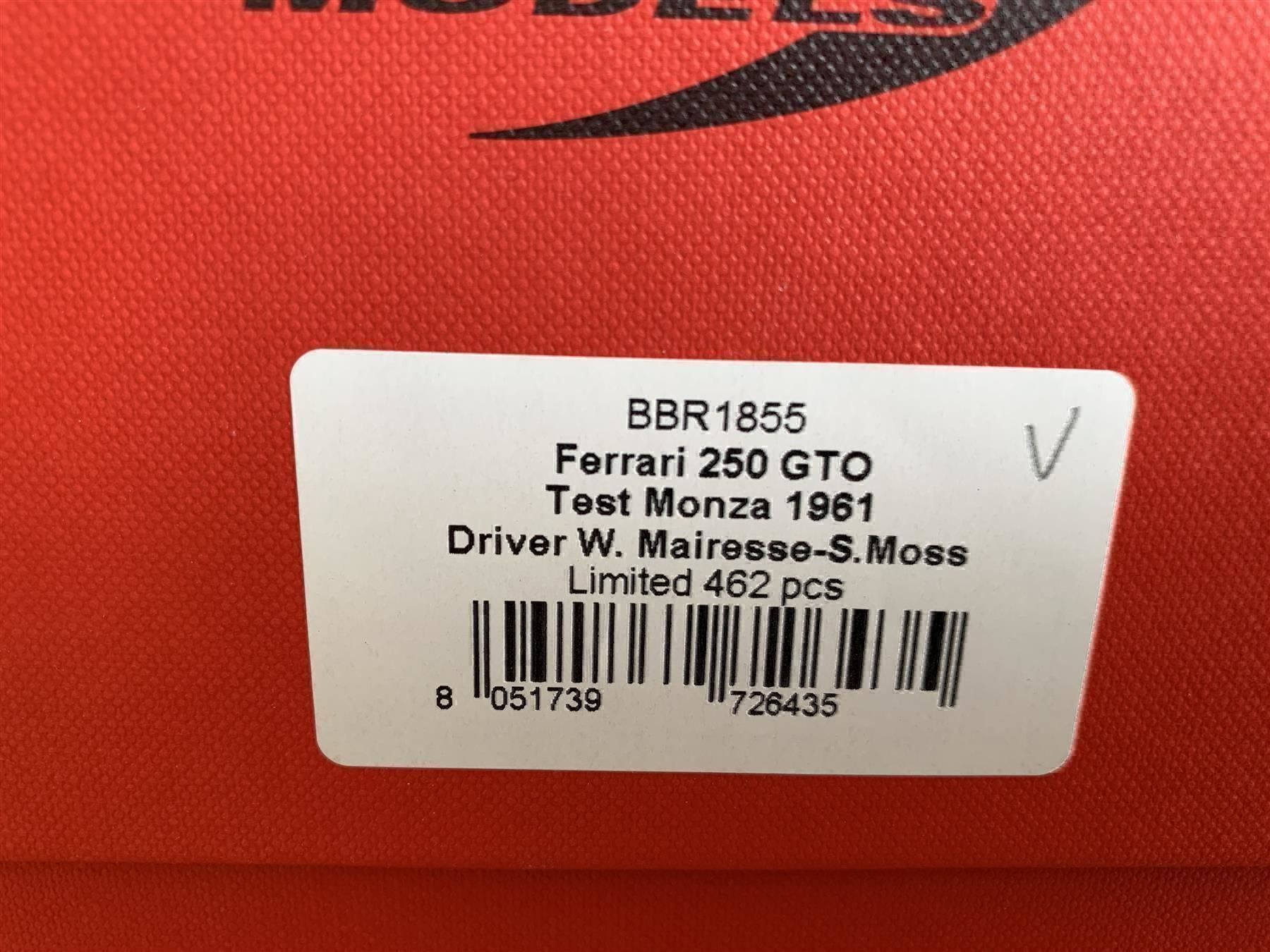 Ferrari Modellini d'auto: Ferrari 250 GTO Test Monza 61 Moss – Nuovo e nell'imballaggio originale da Stein AR venduto da Krabbe2 6