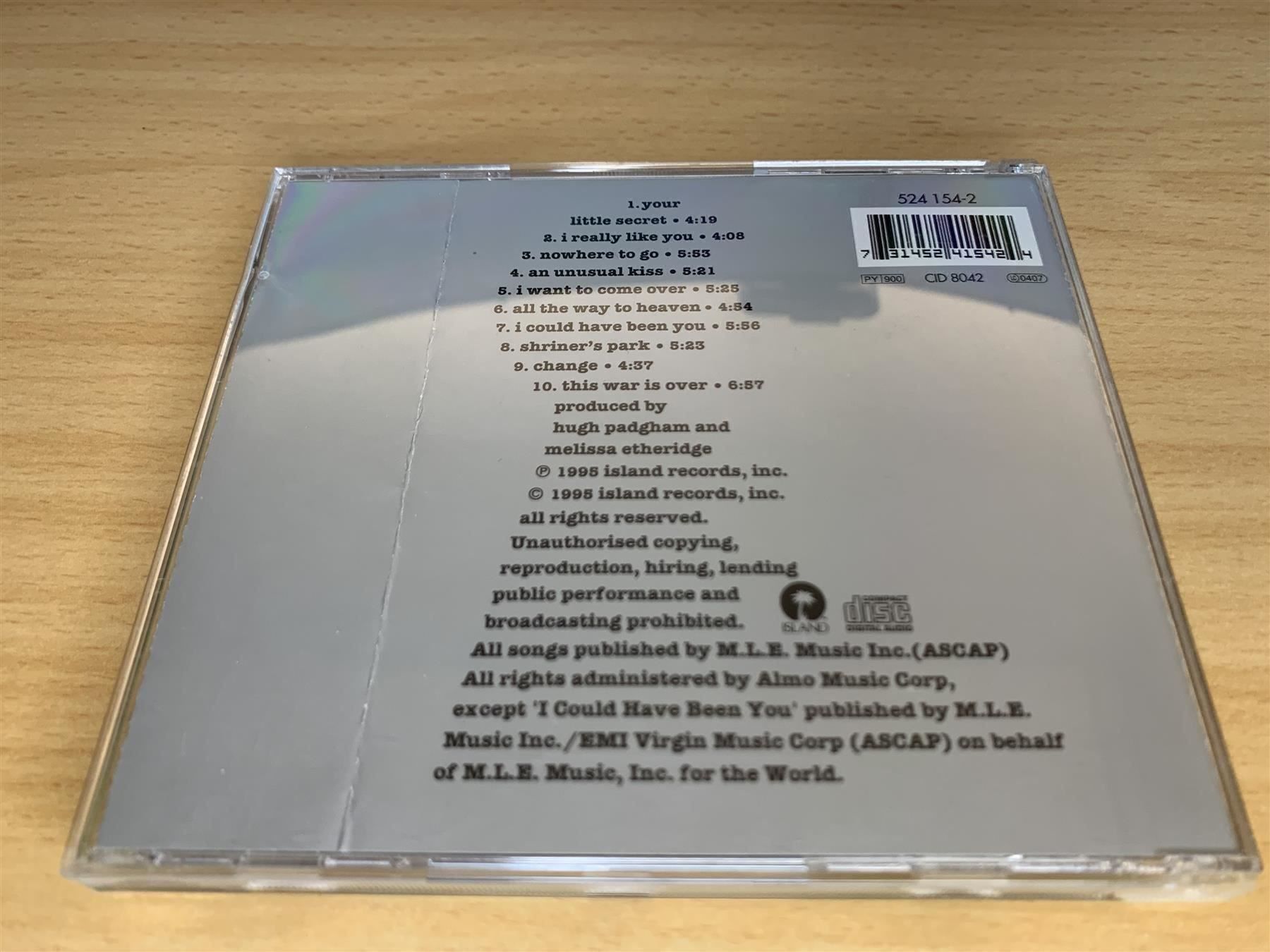 CDs: Melissa Etheridge – Your Little Secret – Gebraucht aus Rikon im Tösstal von Alpenmutz 1