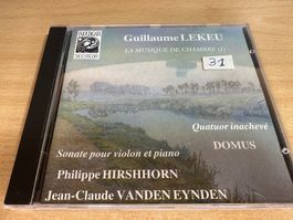 W1 Guillaume Lekeu Hirschhorn La Musique De Chambre - Vol.1