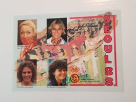 Autogrammkarte Olympia Olympische Sommerspiele Seoul 1988