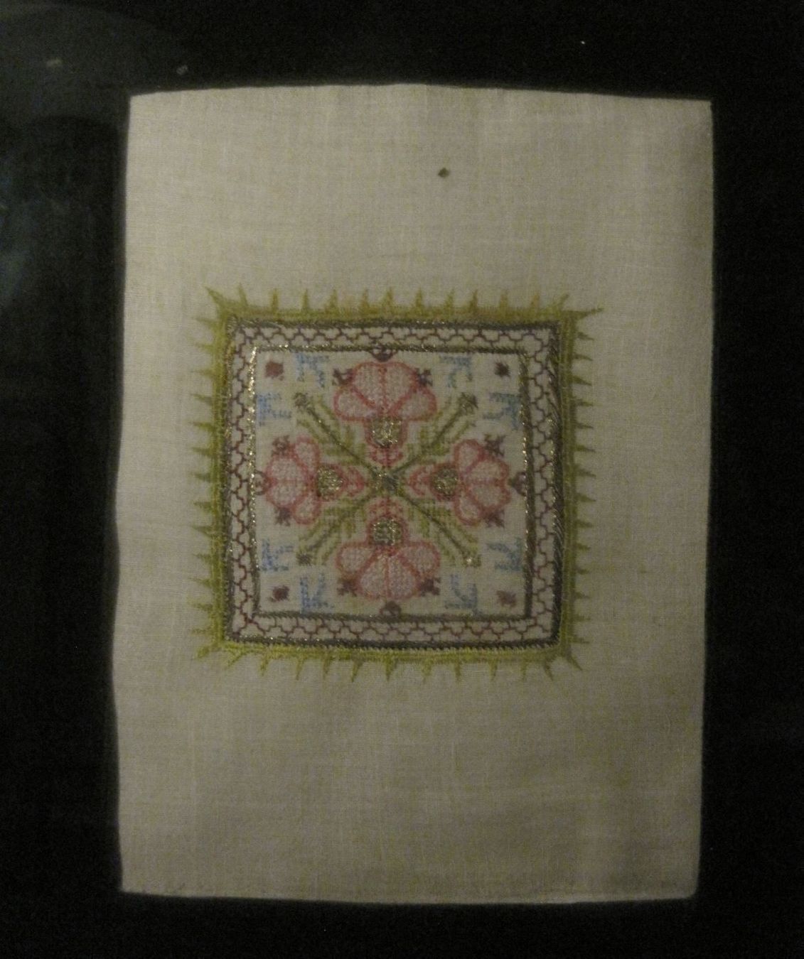 Leinwände & Keilrahmen: 2 tableaux broderies sous verre 1940-50 – Gebraucht aus Genève von DELIRBEADS 3