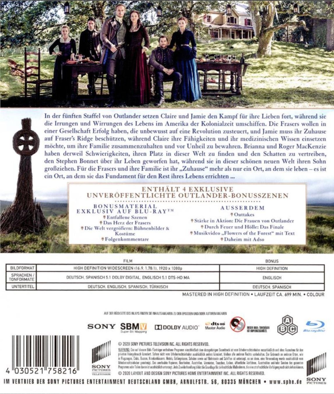 Tutti i DVDs: Outlander - Staffel 5 (4 Blu-rays) – Usato da Brunnen venduto da Barfly5 1