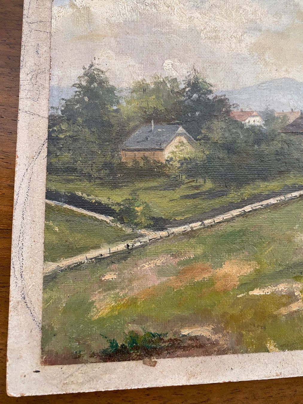 Dipinti: Gemälde Landschaft mit Kirche – Usato da Burgdorf venduto da gre_2ftz 2