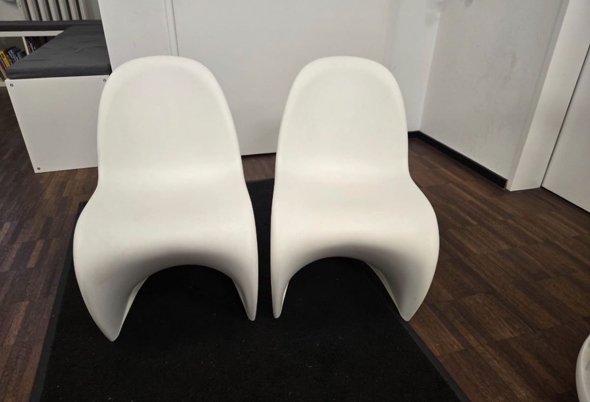 Vitra Sedie: 2 Vitra Kinderstühle weiss – Nuovo (secondo la descrizione) da Zürich venduto da eli_wxz7