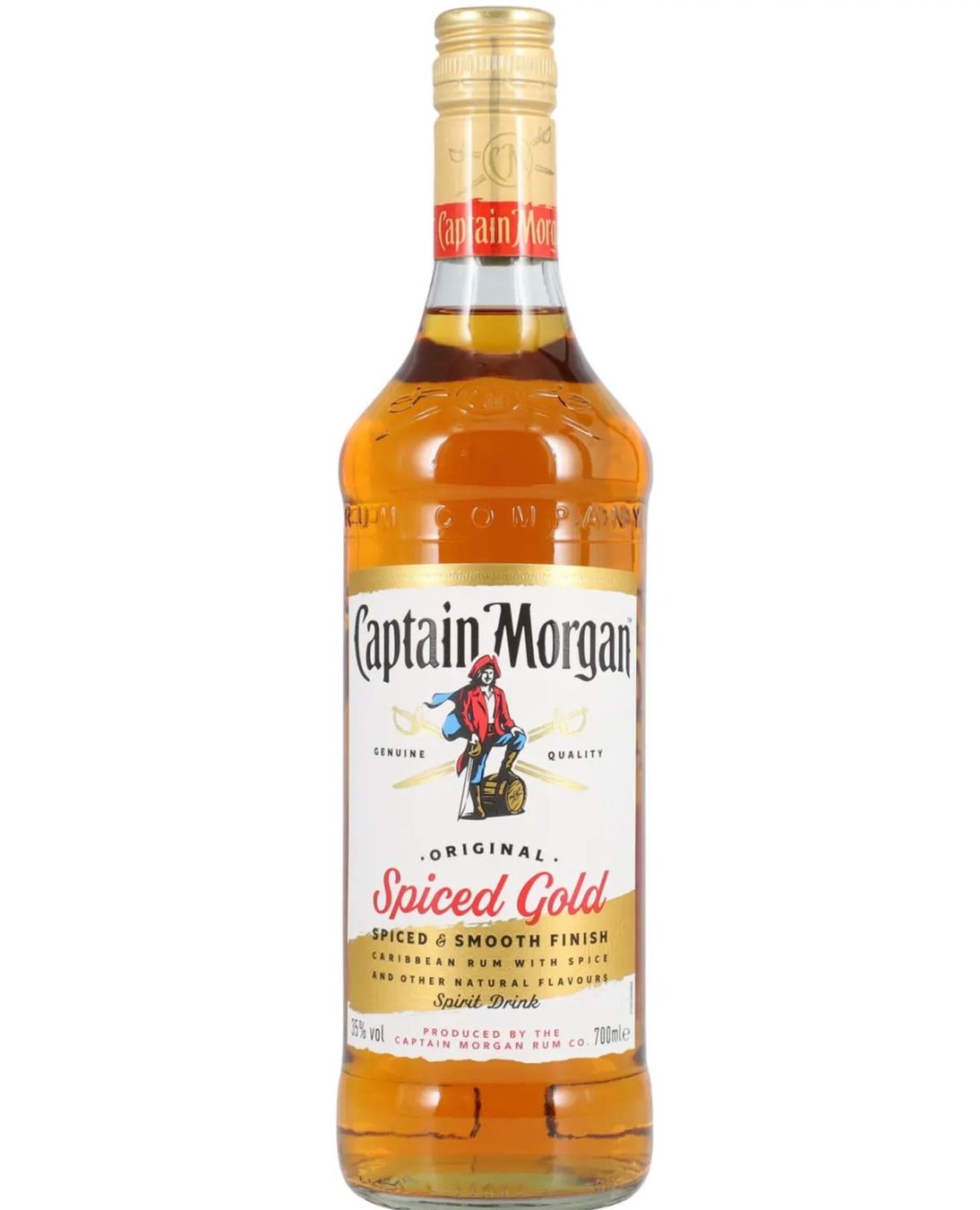 Bevande alcoliche: 1 Captain Morgan Spiced Gold 0,7l, 35% – Nuovo e nell'imballaggio originale da Basel venduto da Seifehuesli
