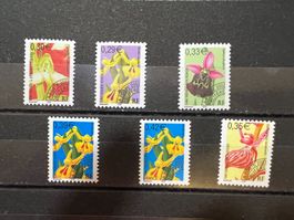 () Préoblitérés neufs Orchidées 2002-2003-2004-2005