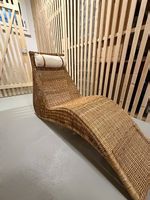 Vintage Karlskrona Wicker Loungesessel
