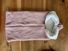 Kuscheliger Sommerschlafsack Gr. 56/62 rosa