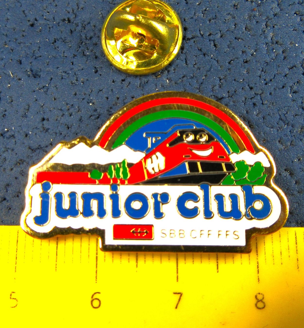 SBB/CFF/FFS Placchette & Badge: SBB CFF FFS BAHN 2000 ZUG PIN GOLDIG JUNIOR – Usato da Ettingen venduto da Hausi4711