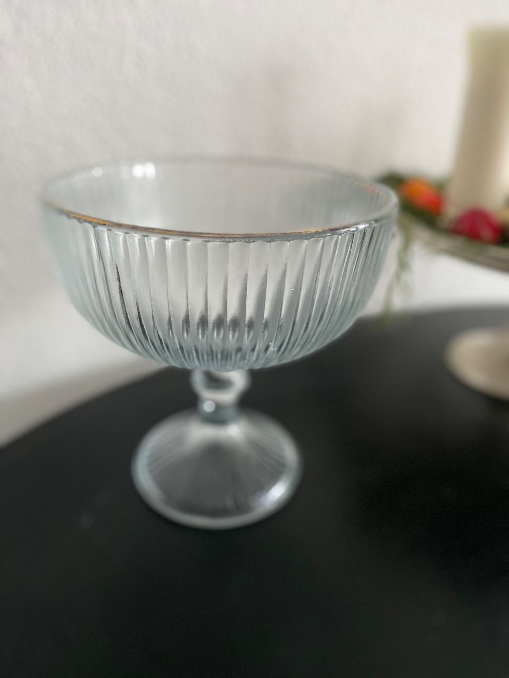 Ciotole: formschöne Glasschüssel (Kelchform) – Usato da Spiegel b. Bern venduto da corn2009 2