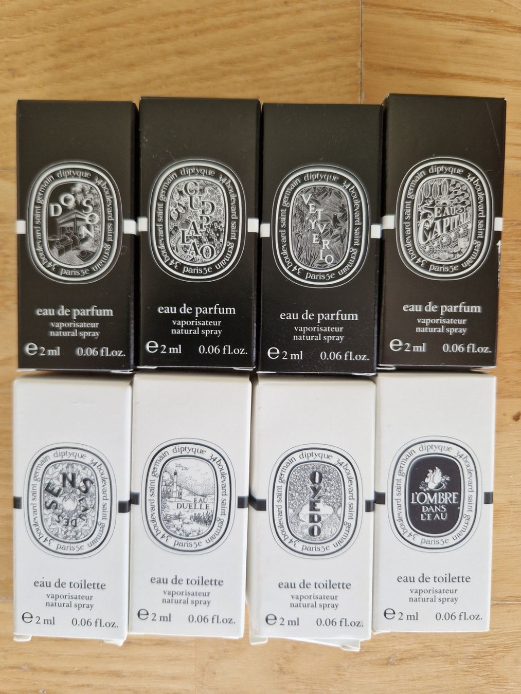 Diptyque Profumi & Eau de Toilette: Diptyque Duft-Miniaturen Set a 8 x 2ml – Nuovo e nell'imballaggio originale da Winterthur venduto da Marcello66