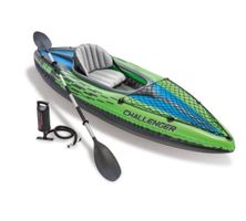 Schlauchboot Kajak Challenger mit Paddel und Pumpe