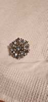 Vintage Brosche mit blauen, Top Zustand