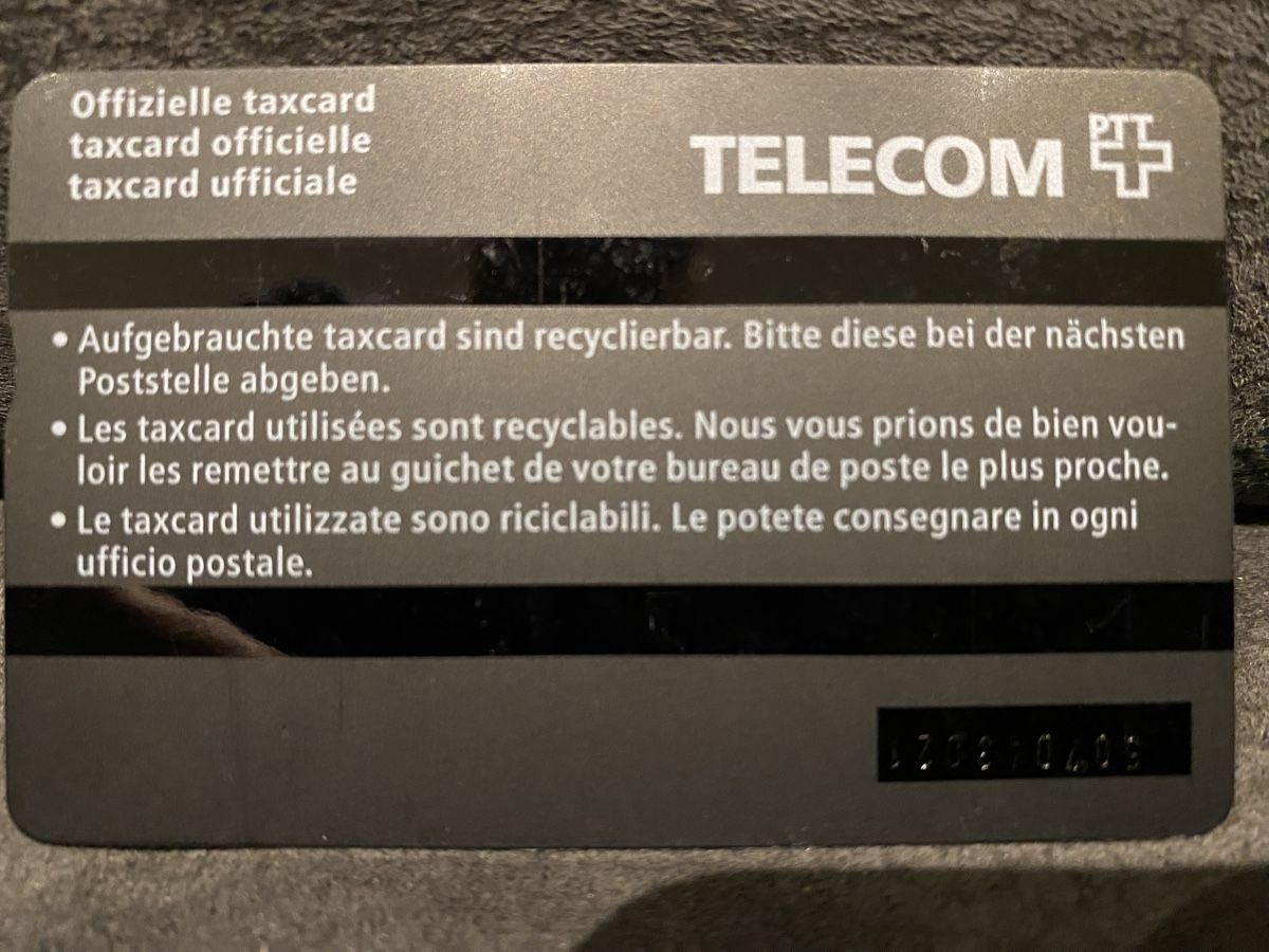 Schede telefoniche: Taxcard 507D – Usato da Lausanne venduto da babacard10 1