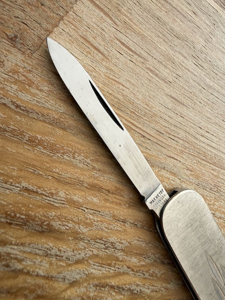 Solingen Coltelli tascabile: Antikes Taschenmesser Max Weyde Solingen – Usato da Goldach venduto da Messerguru 2