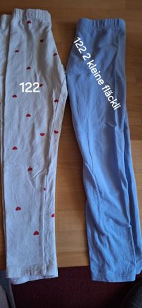 Set Leggings Gr.122 Mädchen mit Herz Muster