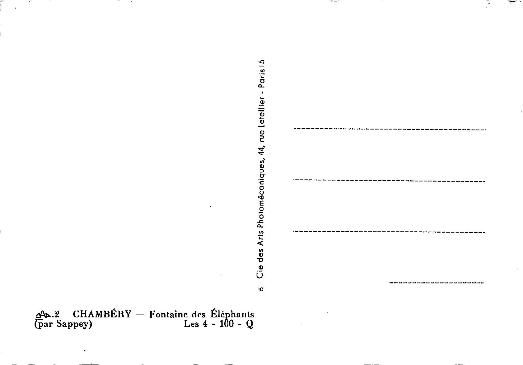 Cartoline postali: 4x Chambery – Usato da Ottikon b.Kemptth. venduto da Neptun1974 3