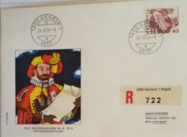 BP31) 609, Papieränderung auf Illustrierte FDC Kt. 50