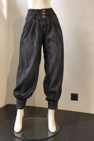 Gr M witzige Pumphose Jeans RRV raffiniertem Rückenteil