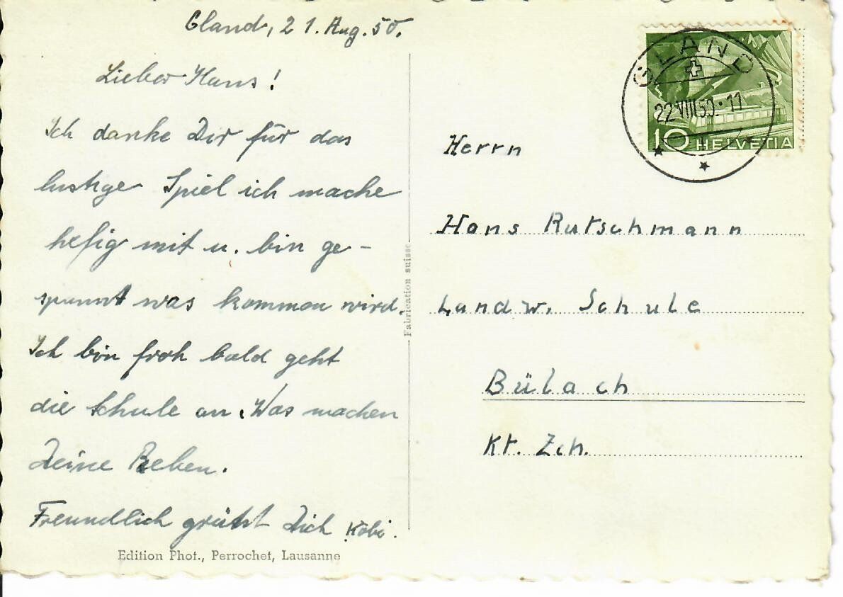 Cartoline postali: La Lignière - Gland – Usato da Hochdorf venduto da Ziegel-16 1