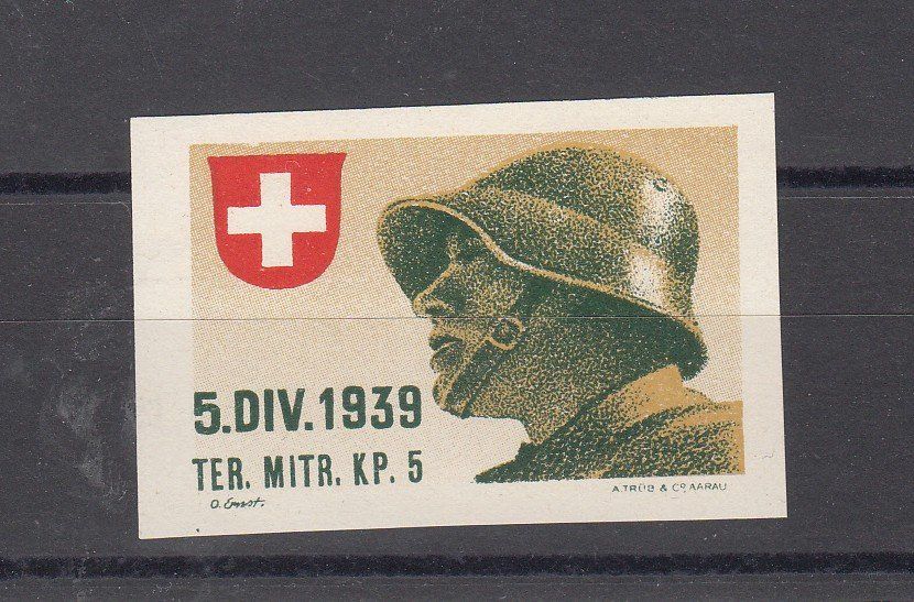 Tutti i francobolli: Territorial-Truppen 55/2** Ter.Mitr.Kp.5 Kat.15.- – Usato da Herrliberg venduto da Lfrifda