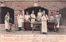 Militär // 1900-1910 Militärküche Koch Soldaten