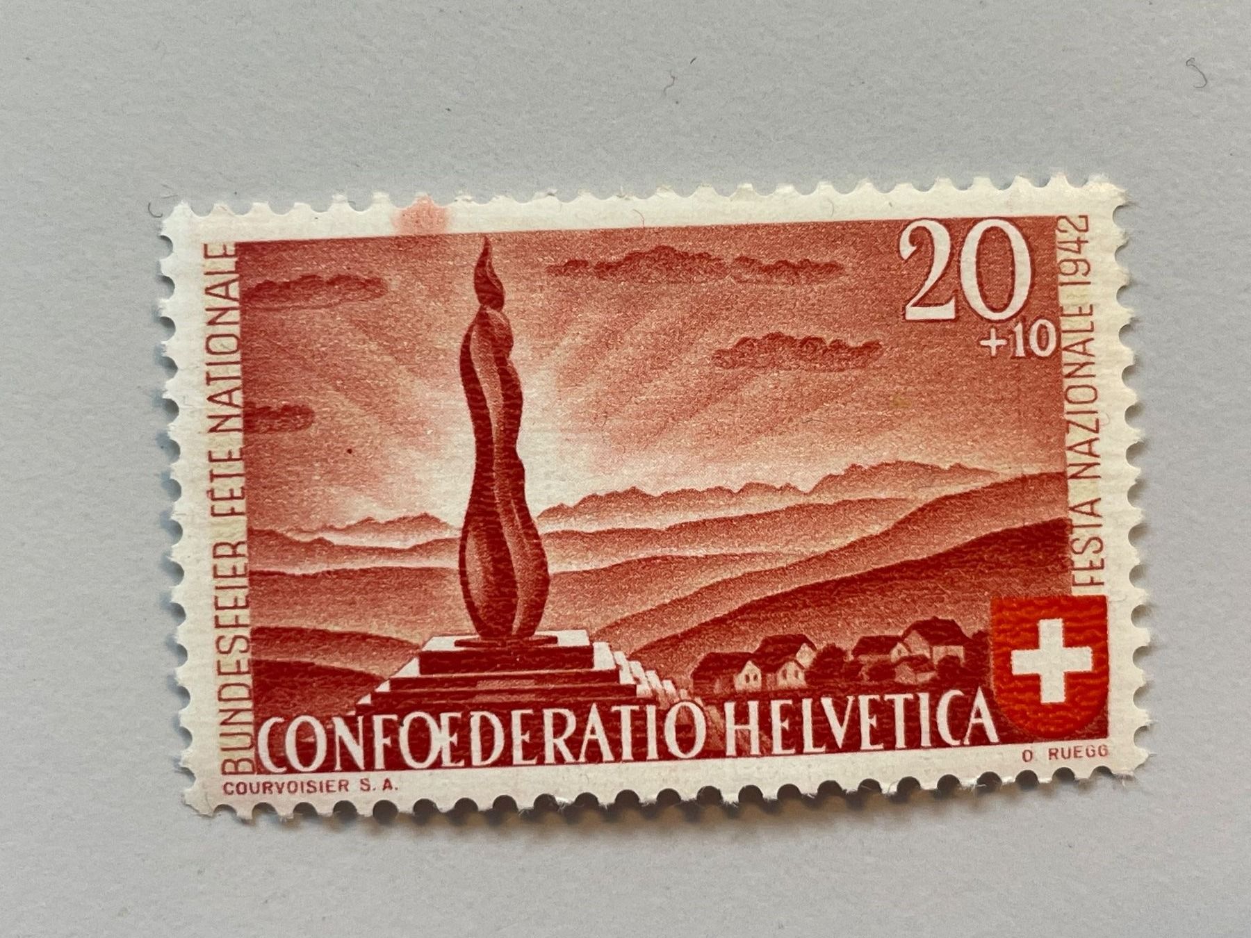 Tutti i francobolli: 1942 Landschaftsbilder mit Plattenfehler, ungebraucht – Usato da Küssnacht am Rigi venduto da POSTOMASTER