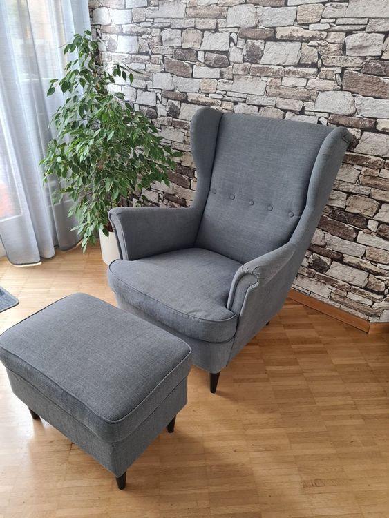 Ikea Ohrensessel mit Hocker Kaufen auf Ricardo