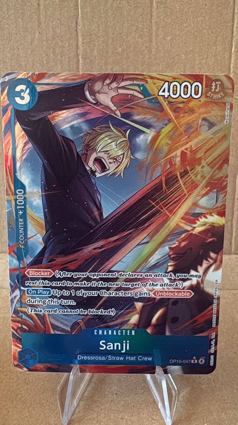 Bandai Carte collezionabili: One Piece TCG - OP15-047 Sanji – Nuovo (secondo la descrizione) da Birsfelden venduto da alex4127