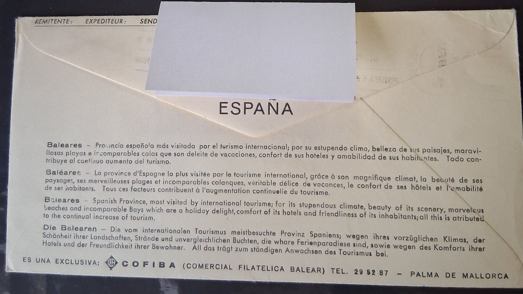 Tutti i francobolli: Briefumschlag Mallorca / Spanien-Balgach, 1982 – Usato da Stalden (Sarnen) venduto da Salina_23 4