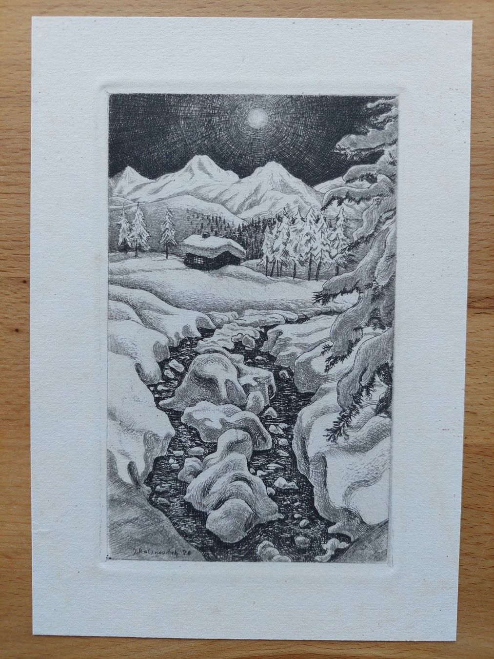 Tableaux: Exlibris Gregor Rabinovitch - Original Radierung 1928 – D'occasion à Obfelden par Exlibris-Art