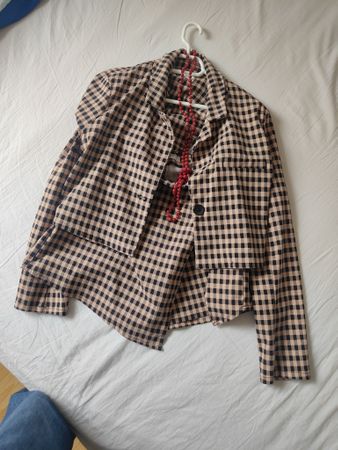 Ensemble veste et jupe/pantalon à carreaux Primark taille 40