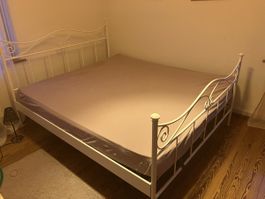 Weißes Metallbett 160cm /200cm