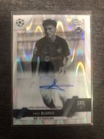 Topps Chrome Fabio Blanco Fc Barcelona Rc Auto Black & white
