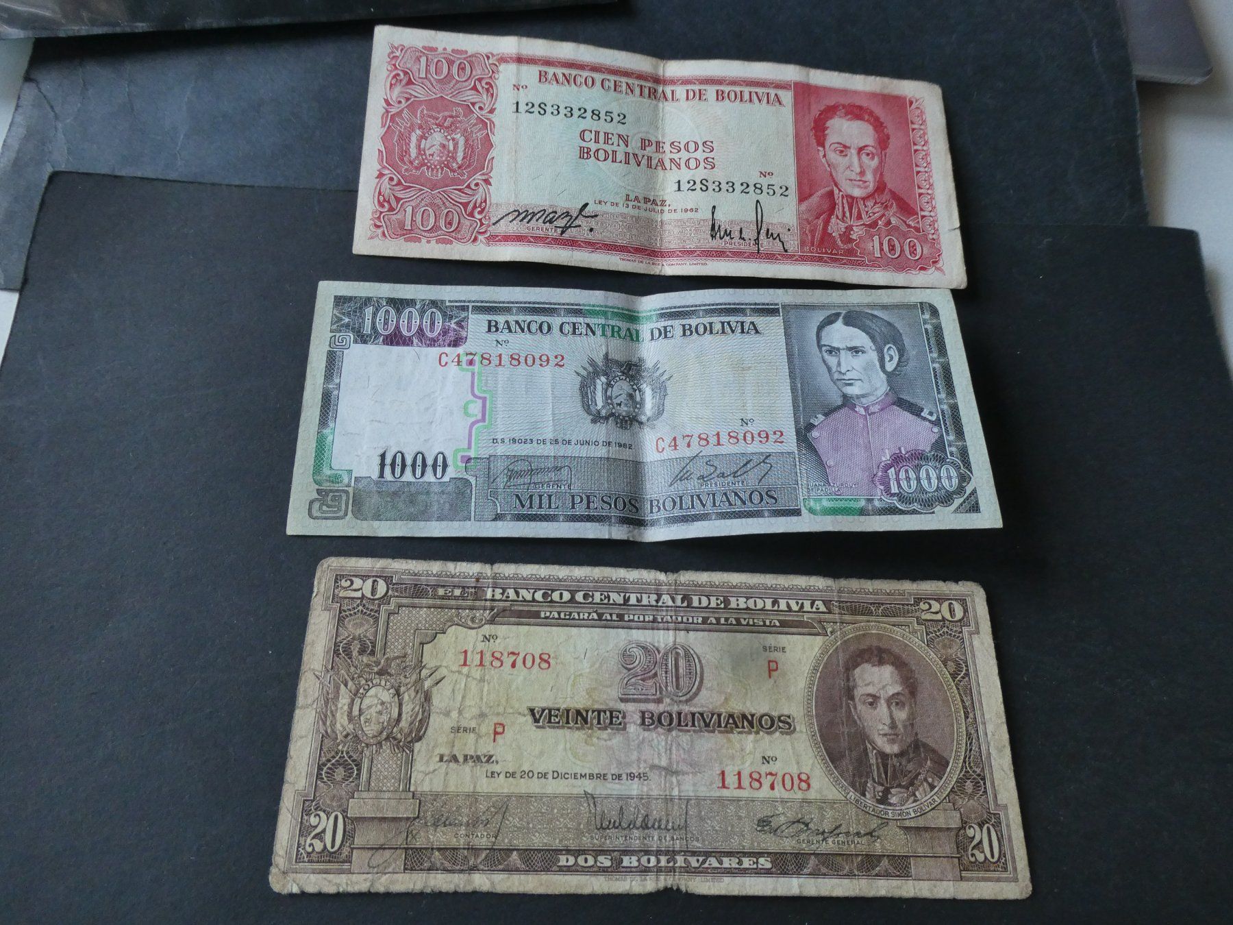 Banconote: Bolivien,  alte Geldscheine – Usato da Hinterforst venduto da Rohusri