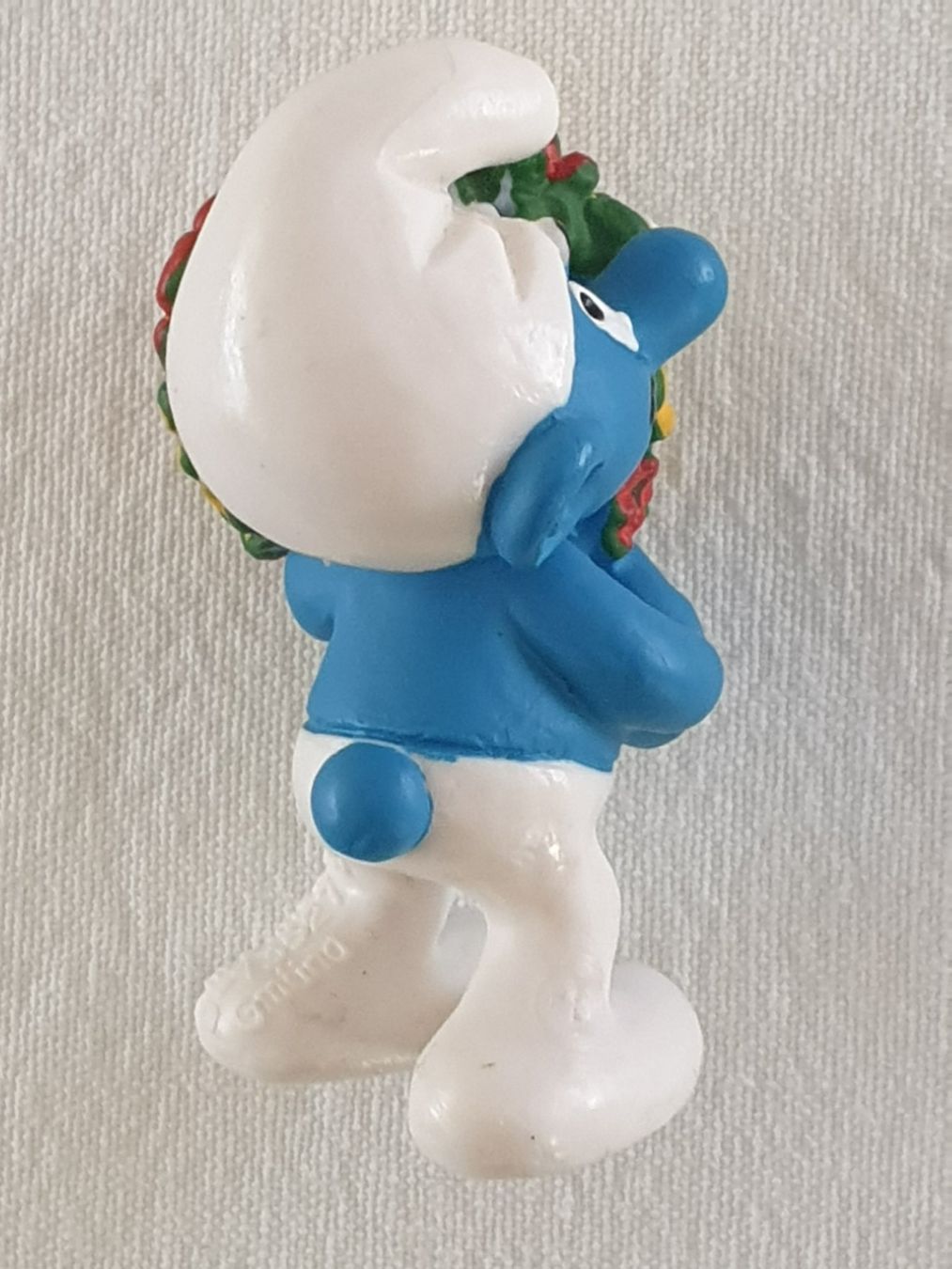 Schleich Statuette: Schlumpf mit Blumenstrauss – Usato da Mörschwil venduto da spirspi 5