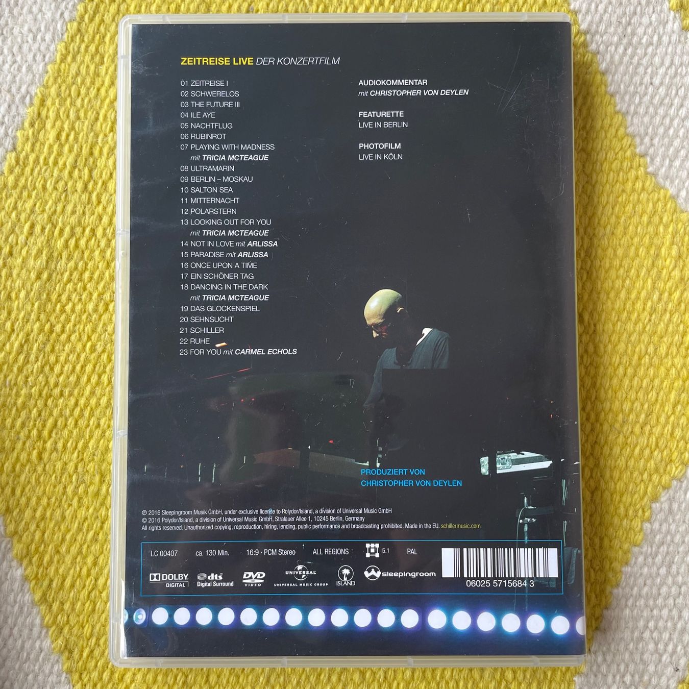 Alle DVDs: SCHILLER-DVD ZEITREISE LIVE – Gebraucht aus Rorschacherberg von CD-Roli 1