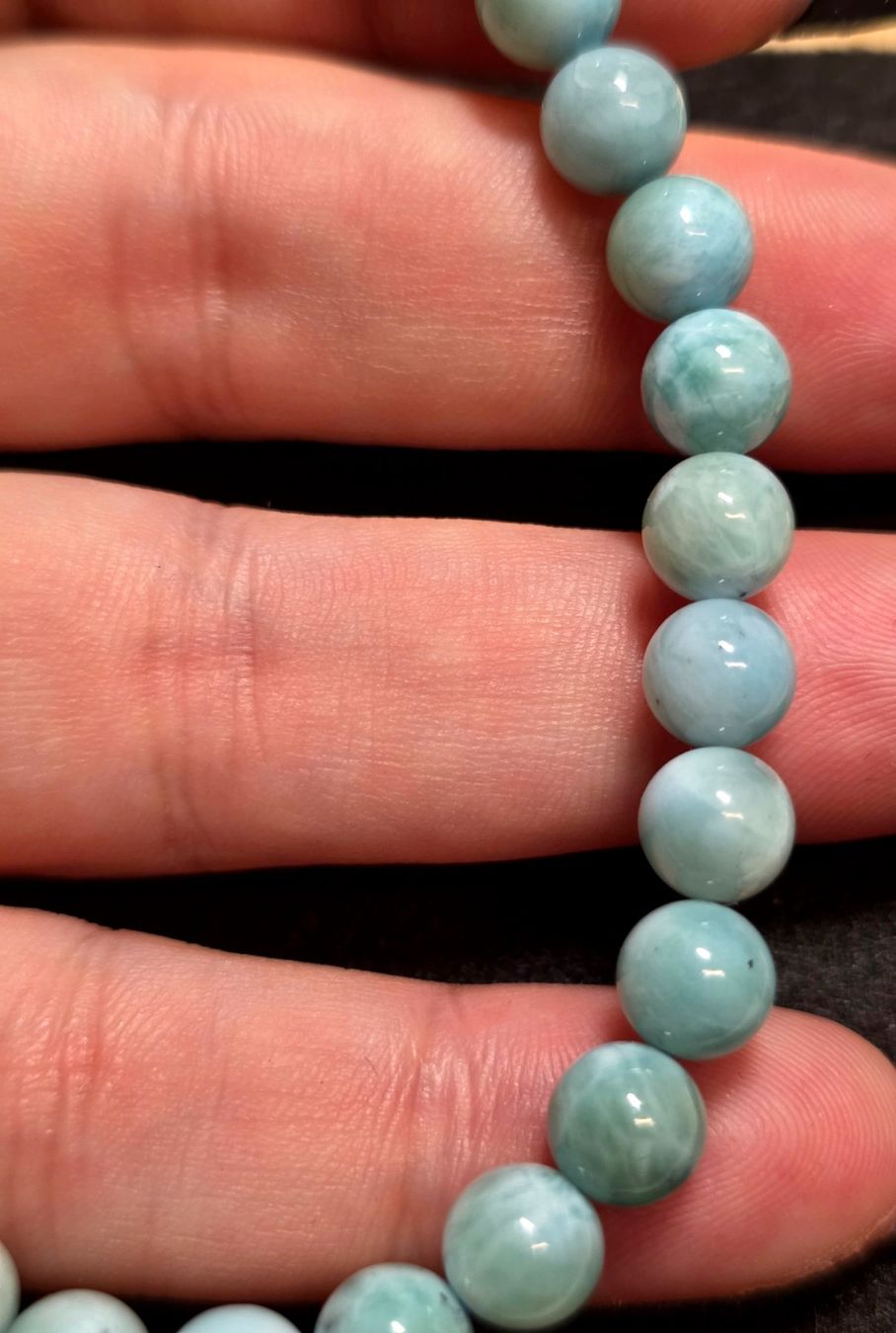Minerali & Pietre curative: Larimar Armband E 7.7mm – Nuovo e nell'imballaggio originale da Matzingen venduto da Shay_Crystalz 1