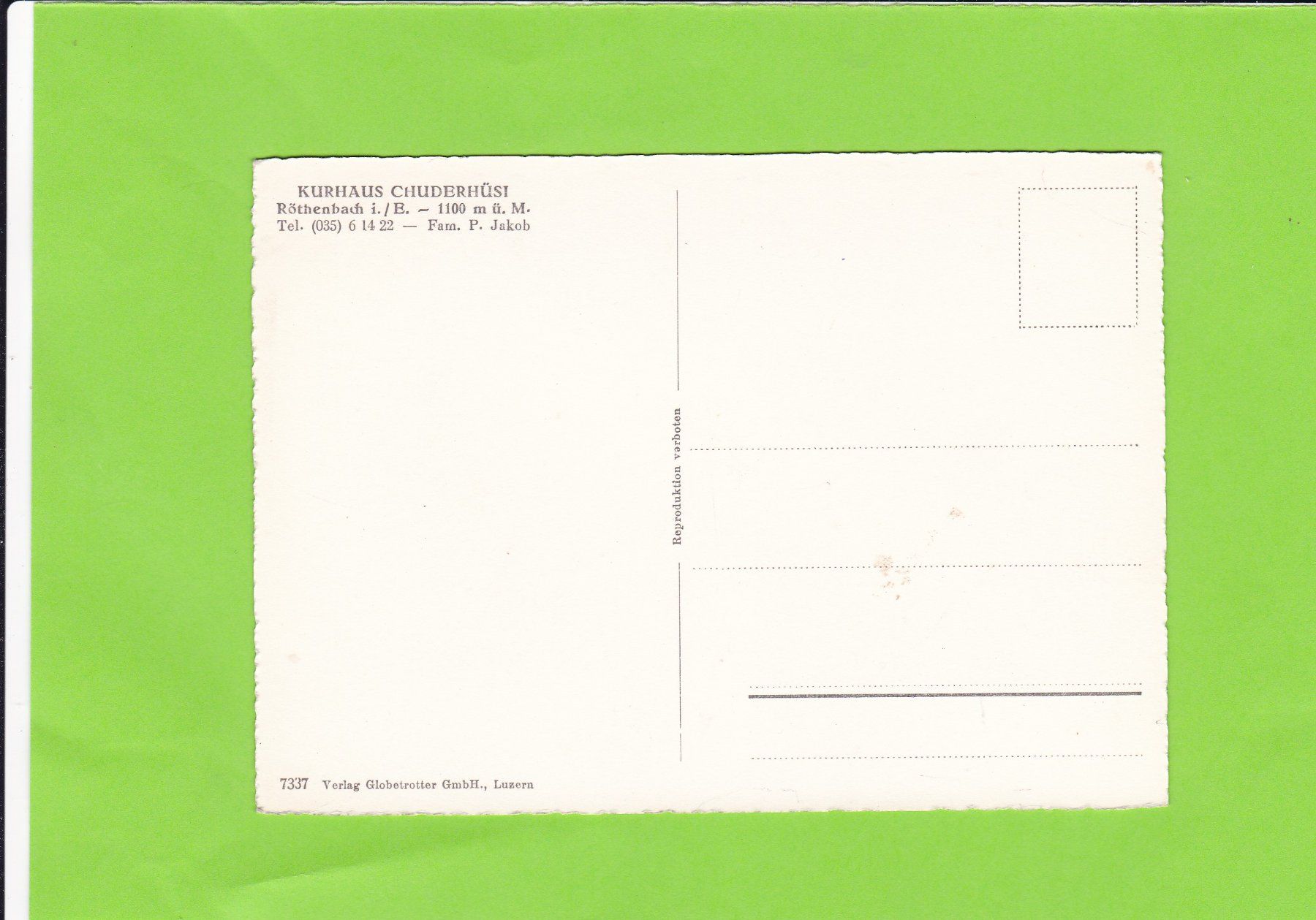 Cartoline postali: Kurhaus Chuderhüsli – Usato da St. Peterzell venduto da neckertal 1