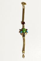 Statement Bracelet with Green Mojave Türkis, 18 cm