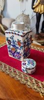 Booths,  antike Englische Teedose, Porzellan