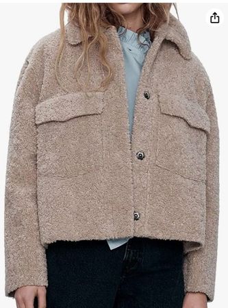ZARA Felljacke Jacke Übergangsjäcke Winterjacke Gr.M wie neu