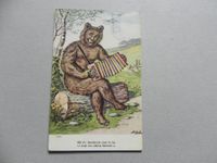 Karte Bär Bären Humor lustig Schwyzerörgeli K.Gehri 1927