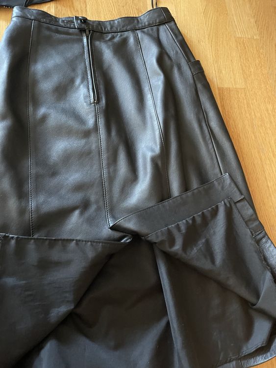 Gonne: Rock Schicker Lederrock, schwarz, Gr. 38 – Usato da Rüschlikon venduto da leo_mwz2 4