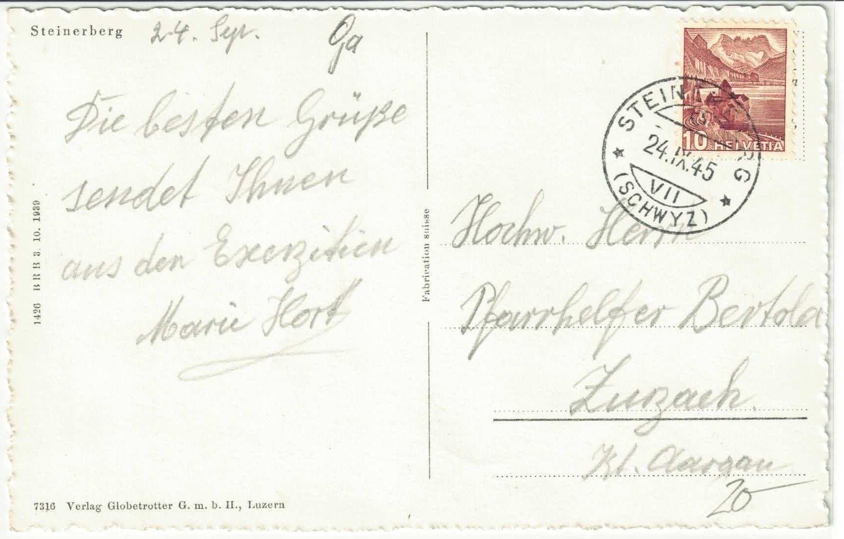 Ansichtskarten: Steinerberg - Generalansicht – Gebraucht aus Ettingen von Kartenplanet 1