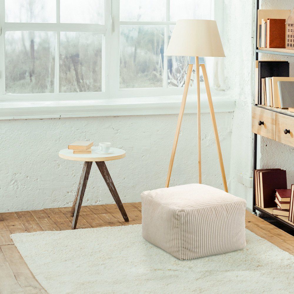 Sgabelli: 21266 - Sitzsack Hocker BIGGY - Beige – Nuovo e nell'imballaggio originale da Wallenwil venduto da toesstal-vertrieb