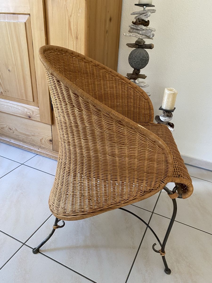 Stühle: Vintage Korbstuhl – Gebraucht aus Maur von  3