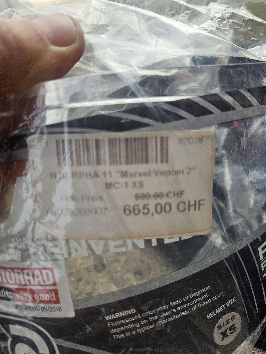 HJC Caschi & visiere: Motorradhelm HJC Venom xs – Usato da Kägiswil venduto da Lorenaco 4